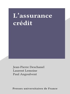 cover image of L'assurance crédit